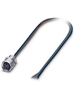 Phoenix Contact - SACC-E-M 8FS-3CON-M8/0,5 - Device socket M8 Poles 3, SACC-E-M 8FS-3CON-M8/0,5, Phoenix Contact