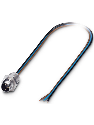 Phoenix Contact - SACC-E-M 8MS-3CON-M8/0,5 - Device plug M8 Poles 3, SACC-E-M 8MS-3CON-M8/0,5, Phoenix Contact