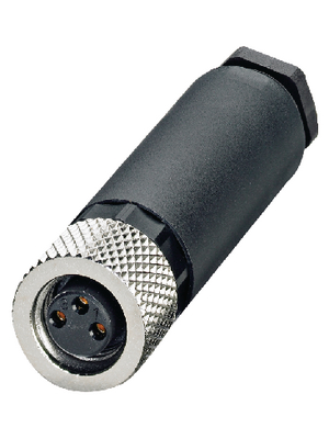 Phoenix Contact - SACC-M 8FS-3CON-M-SW - Cable socket M8 Poles 3, SACC-M 8FS-3CON-M-SW, Phoenix Contact