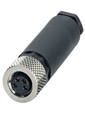 Phoenix Contact - SACC-M 8FS-4CON-M-SW - Cable socket M8 Poles 4, SACC-M 8FS-4CON-M-SW, Phoenix Contact