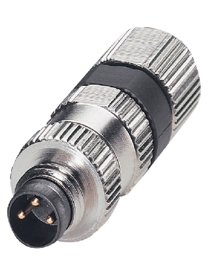 Phoenix Contact - SACC-M 8MS-3PCON - Cable plug M8 Poles 3, SACC-M 8MS-3PCON, Phoenix Contact
