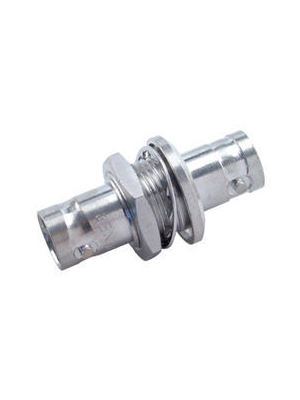 Huber+Suhner - 34_BNC-75-0-1/133_NE - Adapter bulkhead BNC female/female 75 Ohm, 34_BNC-75-0-1/133_NE, Huber+Suhner