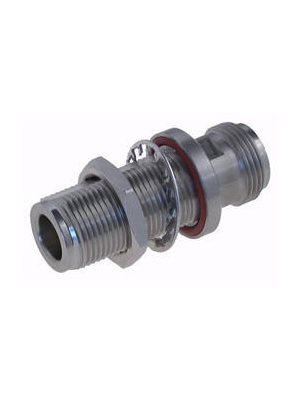 Huber+Suhner - 34_N-50-0-51/193_NE - Adapter bulkhead N female/female 50 Ohm, 34_N-50-0-51/193_NE, Huber+Suhner