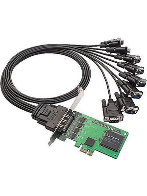 Moxa - CP-168EL - PCI-E x1 Card8x RS232 (Octopus Cable Optional), CP-168EL, Moxa