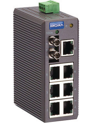 Moxa - EDS-208-M-ST - Switch 7x 10/100 1x 100FX ST/MM, EDS-208-M-ST, Moxa