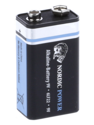 Nordic Power - GL6F22A - Primary battery 9 V 6LR61/9V, GL6F22A, Nordic Power