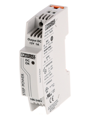 Phoenix Contact - STEP-PS/1AC/12DC/1 - Switched-mode power supply / 1 A, STEP-PS/1AC/12DC/1, Phoenix Contact