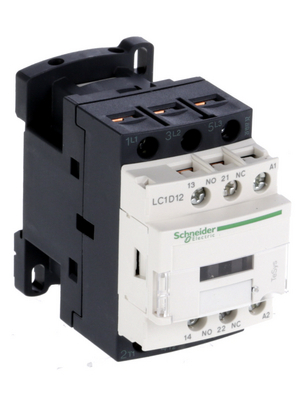 Schneider Electric - LC1D12F7 - Contactor 110 VAC  50/60 Hz 3 NO 1 NO+1 NC Screw Terminal, LC1D12F7, Schneider Electric