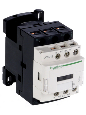 Schneider Electric - LC1D12V7 - Contactor 400 VAC  50/60 Hz 3 NO 1 NO+1 NC Screw Terminal, LC1D12V7, Schneider Electric