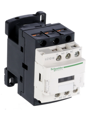 Schneider Electric - LC1D18E7 - Contactor 48 VAC  50/60 Hz 3 NO 1 NO+1 NC Screw Terminal, LC1D18E7, Schneider Electric