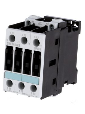Siemens - 3RT1024-1AB00 - Contactor 24 VAC 3 NO - Screw Terminal, 3RT1024-1AB00, Siemens