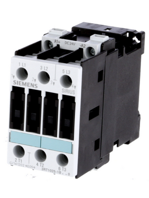 Siemens - 3RT1025-1BB40 - Contactor 24 VDC 3 NO - Screw Terminal, 3RT1025-1BB40, Siemens