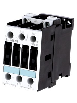 Siemens - 3RT1026-1AB00 - Contactor 24 VAC 3 NO - Screw Terminal, 3RT1026-1AB00, Siemens