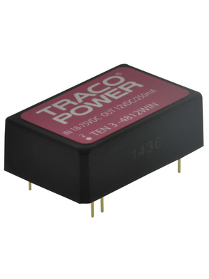 Traco Power - TEN 3-4812WIN - DC/DC converter 18...75 VDC 12 VDC, TEN 3-4812WIN, Traco Power