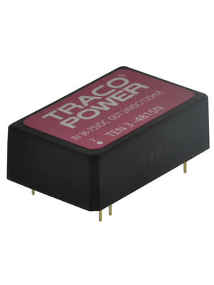 Traco Power - TEN 3-4815N - DC/DC converter 36...72 VDC 24 VDC, TEN 3-4815N, Traco Power