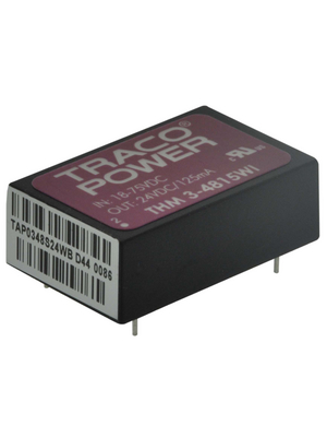 Traco Power - THM 3-4815WI - DC/DC converter 18...75 VDC 24 VDC, THM 3-4815WI, Traco Power