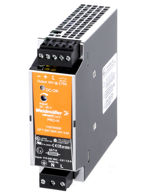 Weidmller - CP T SNT 90W 24V 3,8A - Switched-mode power supply / 3.8 A, CP T SNT 90W 24V 3,8A, Weidmller