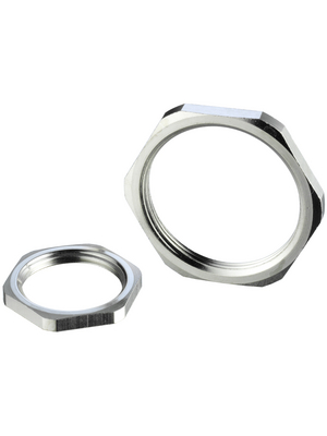 PMA Uster - GMM-M12 - Hex lock nut M12 x 1.5 silver, GMM-M12, PMA Uster