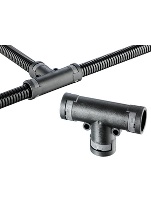 PMA Uster - BVTR-232323 - T piece fitting black 3 x NW23, BVTR-232323, PMA Uster