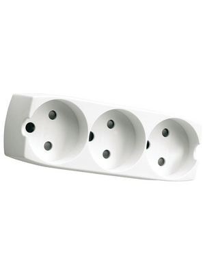 JO-EL - 120832 - Multiple socket outlet 2P, 3xDenmark Type K, -, 120832, JO-EL