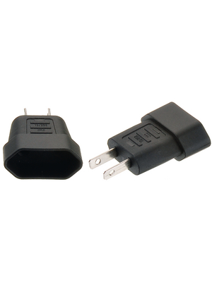 Steffen - 14 9555 3 - Adapter 2-pin USA, 14 9555 3, Steffen