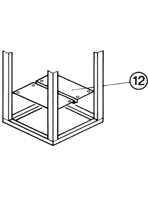 Pentair Schroff - 22117-827 - Bottom plate, 22117-827, Pentair Schroff
