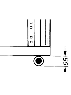 Pentair Schroff - 20117-024 - Castor set, 20117-024, Pentair Schroff