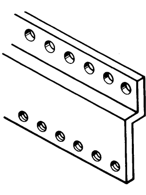 Pentair Schroff - 30822-065 - Z-Rail, connector mounting , aluminium, 30822-065, Pentair Schroff