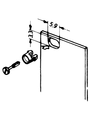 Pentair Schroff - 21100-590 - Collar screw M2.5, 21100-590, Pentair Schroff