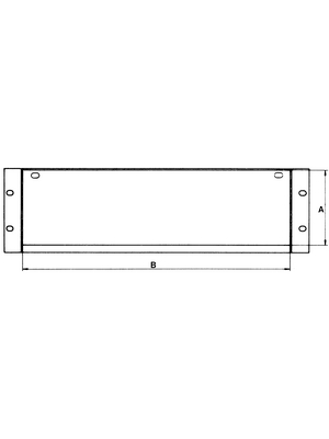 Pentair Schroff - 30848-014 - Collapsible Front Panel 3 HE/84 TE, 30848-014, Pentair Schroff