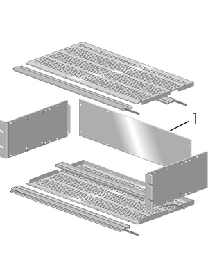 Elma - 11A132-3 - 19'' EMC sub-rack 3 HE/84 TE, 11A132-3, Elma