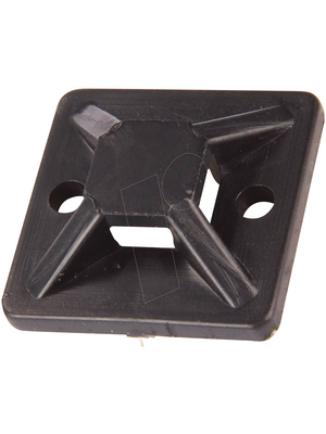 No Brand - 30664 - Cable tie mount black 4.8 mm, 30664, No Brand