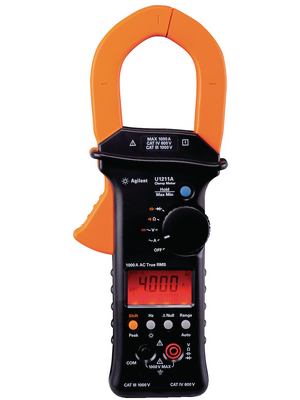 Keysight - U1211A - Current clamp meter, 1000 AAC, RMS, U1211A, Keysight