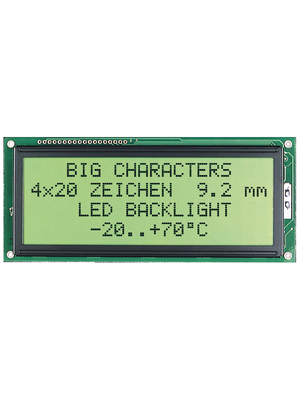 Electronic Assembly - EA W161-DNLED - Dot matrix LCD display 6.56 mm 1 x 16, EA W161-DNLED, Electronic Assembly