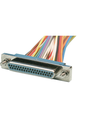 Amphenol - E100RN15P-4E6AB - Micro-D male connector Pitch1.27 mm Poles 15 Micro-D, E100RN15P-4E6AB, Amphenol