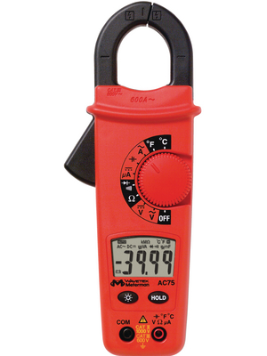 Amprobe - AC75B +CAL - Current clamp meter, 600 AAC, 4 mADC, AVG, AC75B +CAL, Amprobe
