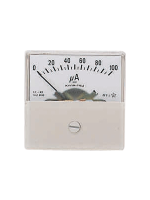 Fujita - KF-66A 100UA DC - Analogue Display 66 x 57 mm 0...100 uADC, KF-66A 100UA DC, Fujita