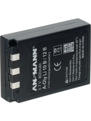 Ansmann - A-OLY LI 10 B / 12 B - Battery pack 3.7 V 800 mAh, A-OLY LI 10 B / 12 B, Ansmann