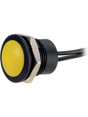 Apem - IAR3F1500 - Push-button Switch Momentary function yellow, IAR3F1500, Apem
