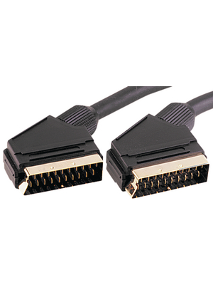 Wentronic - SK 21-150G - Video cable 1.50 m black, SK 21-150G, Wentronic