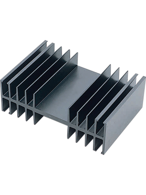 Austerlitz Electronic - KS108-75E MKB - Heat sink 75 mm 1.8 K/W  @ 45 W black anodised, KS108-75E MKB, Austerlitz Electronic