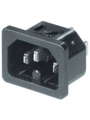 Schurter - 6110.4330 - Flush-type device plug C16 Snap-in, 6110.4330, Schurter