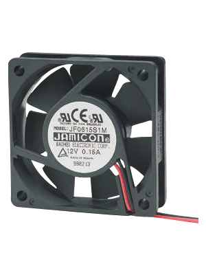 Jamicon - JF0615B1L-001-065 - Axial fan 60 x 60 x 15 mm 20 m3/h 12 VDC 1.4 W, JF0615B1L-001-065, Jamicon