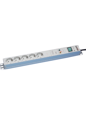 Bachmann - 333.403 - Outlet strip, 1 Switch / Surge Protection, 5xF (CEE 7/3), 2 m, F (CEE 7/4), 333.403, Bachmann