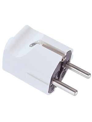 Bachmann - 910.270. - Mains Plug N/A white F (CEE 7/4), 910.270., Bachmann