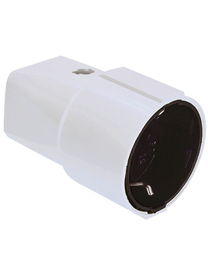 Bachmann - 912.270 - Mains cable socket N/A white F (CEE 7/3), 912.270, Bachmann