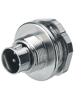 Binder - 09-0403-00-02 - Panel-mount plug, 712 series 2-pole Poles=2, 09-0403-00-02, Binder