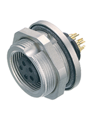 Binder - 09-0408-80-03 - Panel-mount socket, 3-pole Poles=3, 09-0408-80-03, Binder