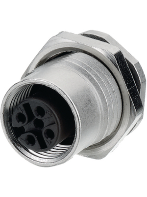 Binder - 09-3432-216-04 - Panel-mount socket, 713 series 4-pole M12, 09-3432-216-04, Binder