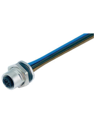 Binder - 09-3482-116-08 - Panel-mount socket, 713 series 8-pole M12, 09-3482-116-08, Binder